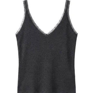 Yuki V-Neck Layered Sleeveless Korean SpringSummer Knit Sleeveless