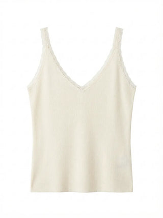 Yuki V-Neck Layered Sleeveless Korean SpringSummer Knit Sleeveless