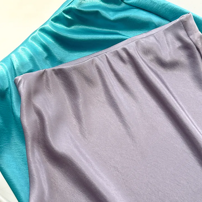 Momo Silk Satin H-Line A-Line Slip Mini Summer Spring Skirt