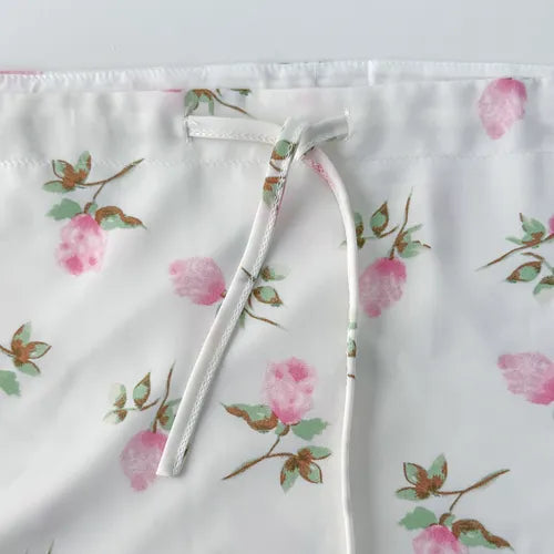 Ire Frill Flower Midi Chiffon Lace Print Half Summer Layered H-Line Skirt  Skirt