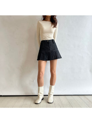 Boat Neck Lip Neck Daily Stretchy Long Sleeve T-shirt
