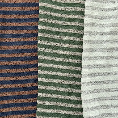 Candy Layered Stripe Vintage Domestic Loose Fit Shirred Oversized Short Sleeve Tee