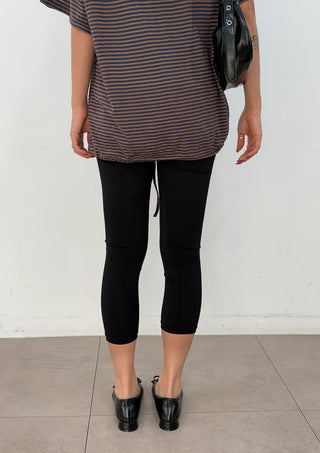 Log Capri Stretchy 3-Free Leggings Summer Layered Pants