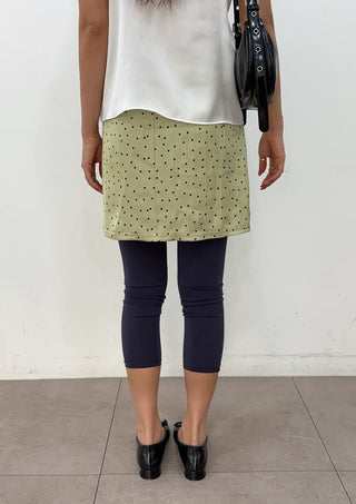 Log Capri Stretchy 3-Free Leggings Summer Layered Pants