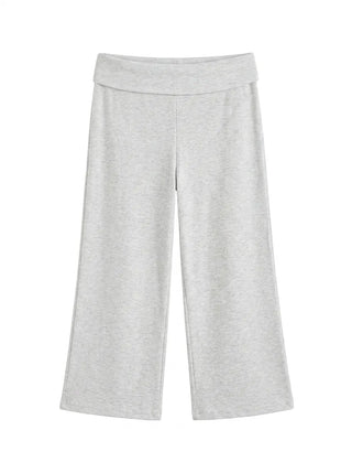 Celine Capri Low-Rise Semi-Wide 34 Length Ribbed Bermuda Bootcut Summer Soft Training Pants