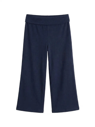 Celine Capri Low-Rise Semi-Wide 34 Length Ribbed Bermuda Bootcut Summer Soft Training Pants