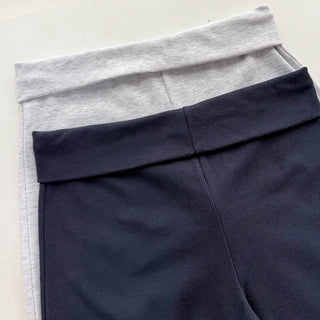 Celine Capri Low-Rise Semi-Wide 34 Length Ribbed Bermuda Bootcut Summer Soft Training Pants