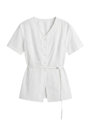 Bonne Wrap V-Neck BrandQual Jacket Two-Way Puff Shirred Wrap Arm Cover Wedding Guest Summer Short Sleeve Blouse
