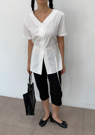 Salty Capri Spandex Slit Side Slit Korean Slacks Suit Wedding Guest Daily 34 Length  Pants