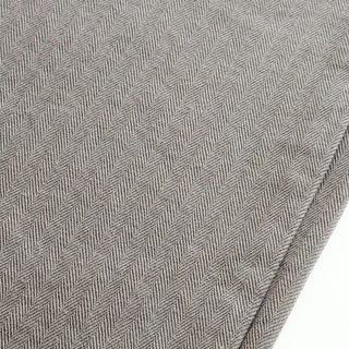 Cashmere Capri Herringbone Roll-up Semi-Wide Back Belt Summer 34 Length Pants
