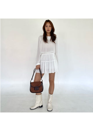 Lovely Korean-made Tiered Midi Dress