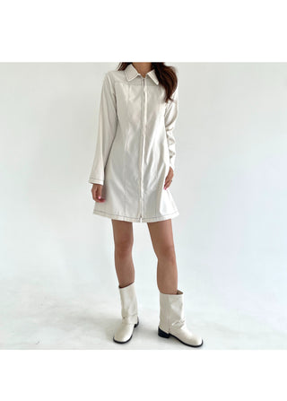 Autumn Stitch Mini Long Sleeve Dress