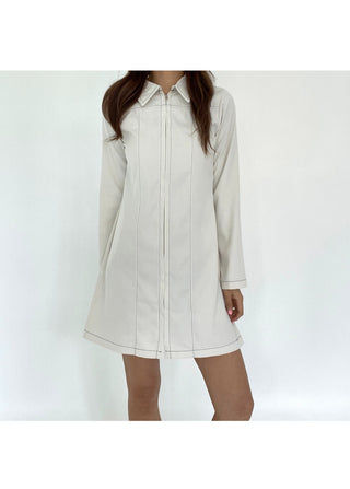 Autumn Stitch Mini Long Sleeve Dress