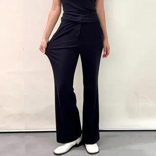 Stretchy Semi-Bootcut Slacks