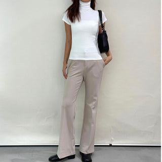 Stretchy Semi-Bootcut Slacks