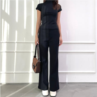 Stretchy Semi-Bootcut Slacks