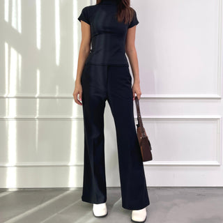 Stretchy Semi-Bootcut Slacks
