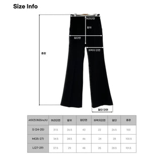 Stretchy Semi-Bootcut Slacks