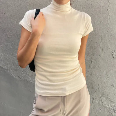 Domestic Transitional Short Sleeve Turtleneck