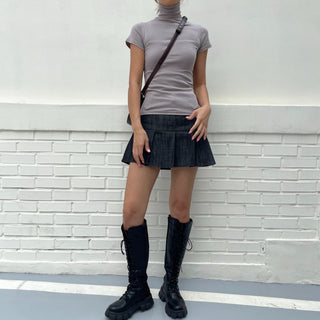 Domestic Transitional Short Sleeve Turtleneck