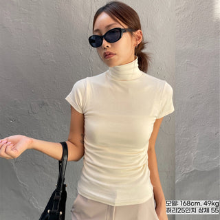 Domestic Transitional Short Sleeve Turtleneck