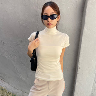 Domestic Transitional Short Sleeve Turtleneck