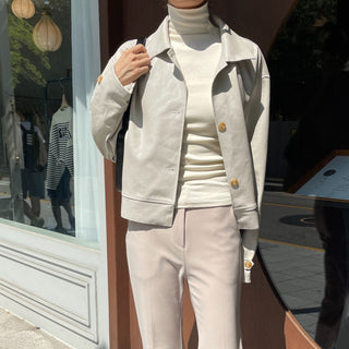 Domestic Transitional Short Sleeve Turtleneck