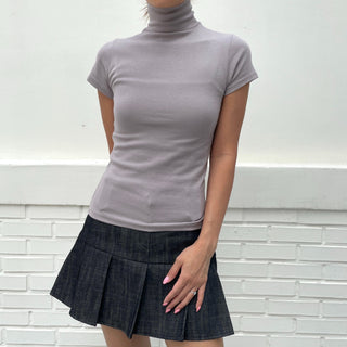 Domestic Transitional Short Sleeve Turtleneck