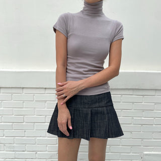Domestic Transitional Short Sleeve Turtleneck