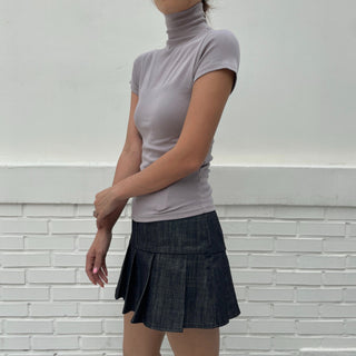 Domestic Transitional Short Sleeve Turtleneck