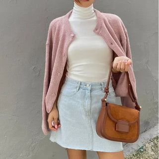 Domestic Transitional Short Sleeve Turtleneck
