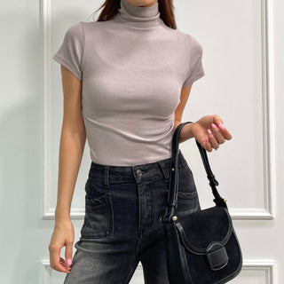 Domestic Transitional Short Sleeve Turtleneck