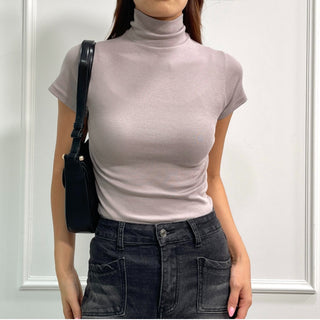 Domestic Transitional Short Sleeve Turtleneck