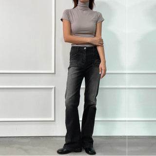 Domestic Transitional Short Sleeve Turtleneck