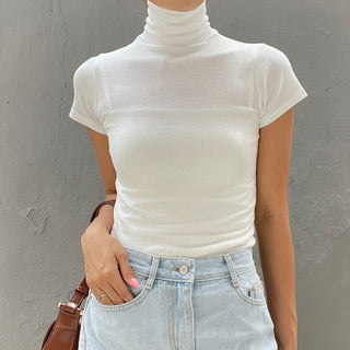 Domestic Transitional Short Sleeve Turtleneck