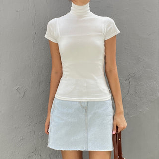 Domestic Transitional Short Sleeve Turtleneck