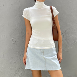 Domestic Transitional Short Sleeve Turtleneck