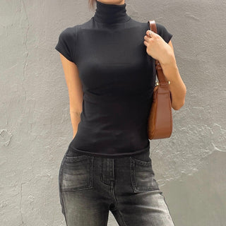 Domestic Transitional Short Sleeve Turtleneck