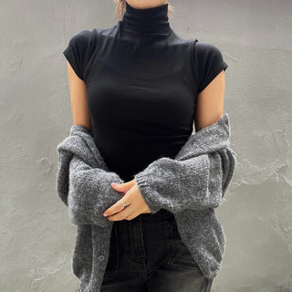 Domestic Transitional Short Sleeve Turtleneck