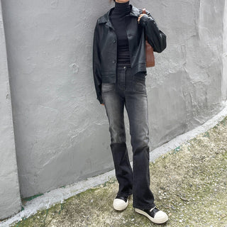 Domestic Transitional Short Sleeve Turtleneck