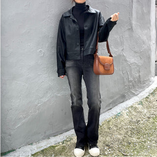 Domestic Transitional Short Sleeve Turtleneck
