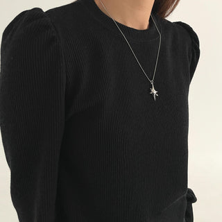 Surgical Silver Daily Casual Necklace