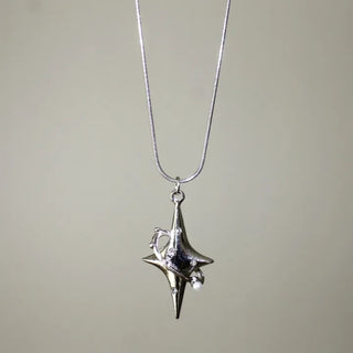 Surgical Silver Daily Casual Necklace