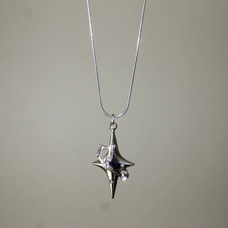 Surgical Silver Daily Casual Necklace