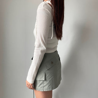 Three-way Layered Off-shoulder Asymmetrical T-shirt