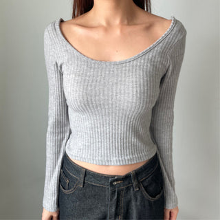 Three-way Layered Off-shoulder Asymmetrical T-shirt