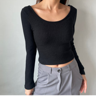 Three-way Layered Off-shoulder Asymmetrical T-shirt