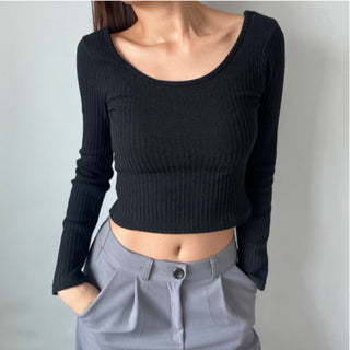 Three-way Layered Off-shoulder Asymmetrical T-shirt