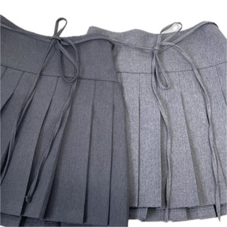 Ribbon Balletcore Pintuck Pleated A-Line Skirt