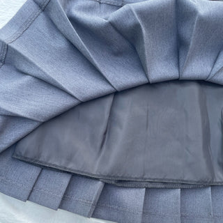 Ribbon Balletcore Pintuck Pleated A-Line Skirt
